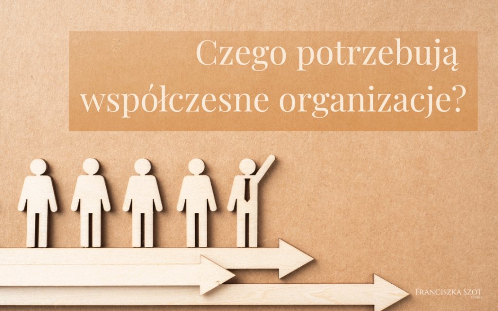 Franciszka Szot | Czego potrzebują współczesne organizacje? | www.franciszkaszot.pl